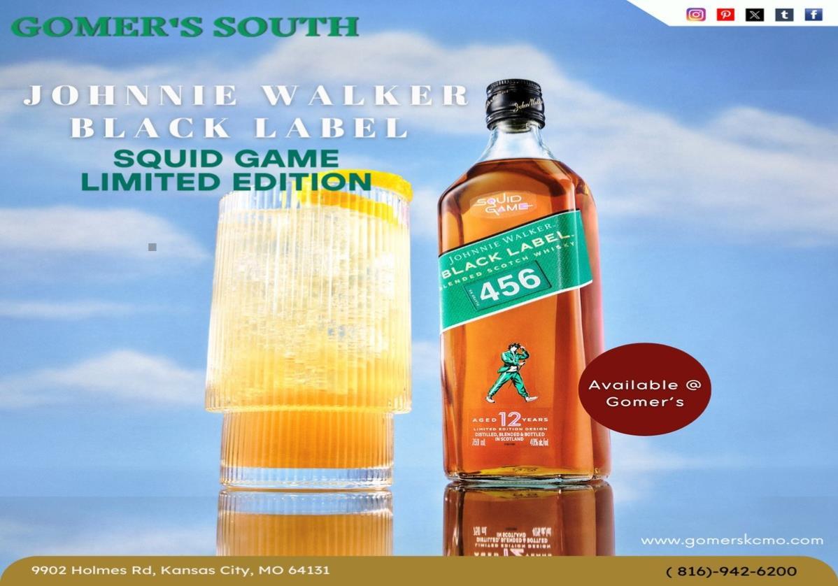  Johnnie Walker Black Label Squid Game Limited Edition available in Kansas City