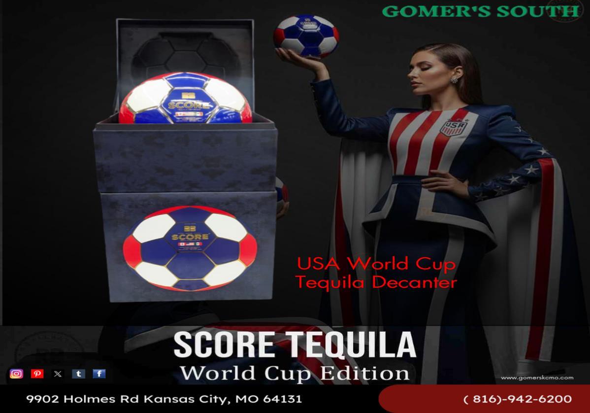 USA World Cup Tequila Decanter