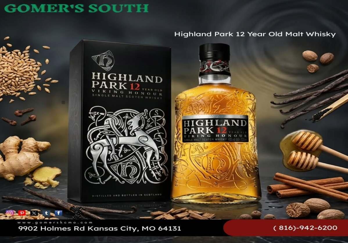 Highland Park 12 Year Old Single Malt Whisky 